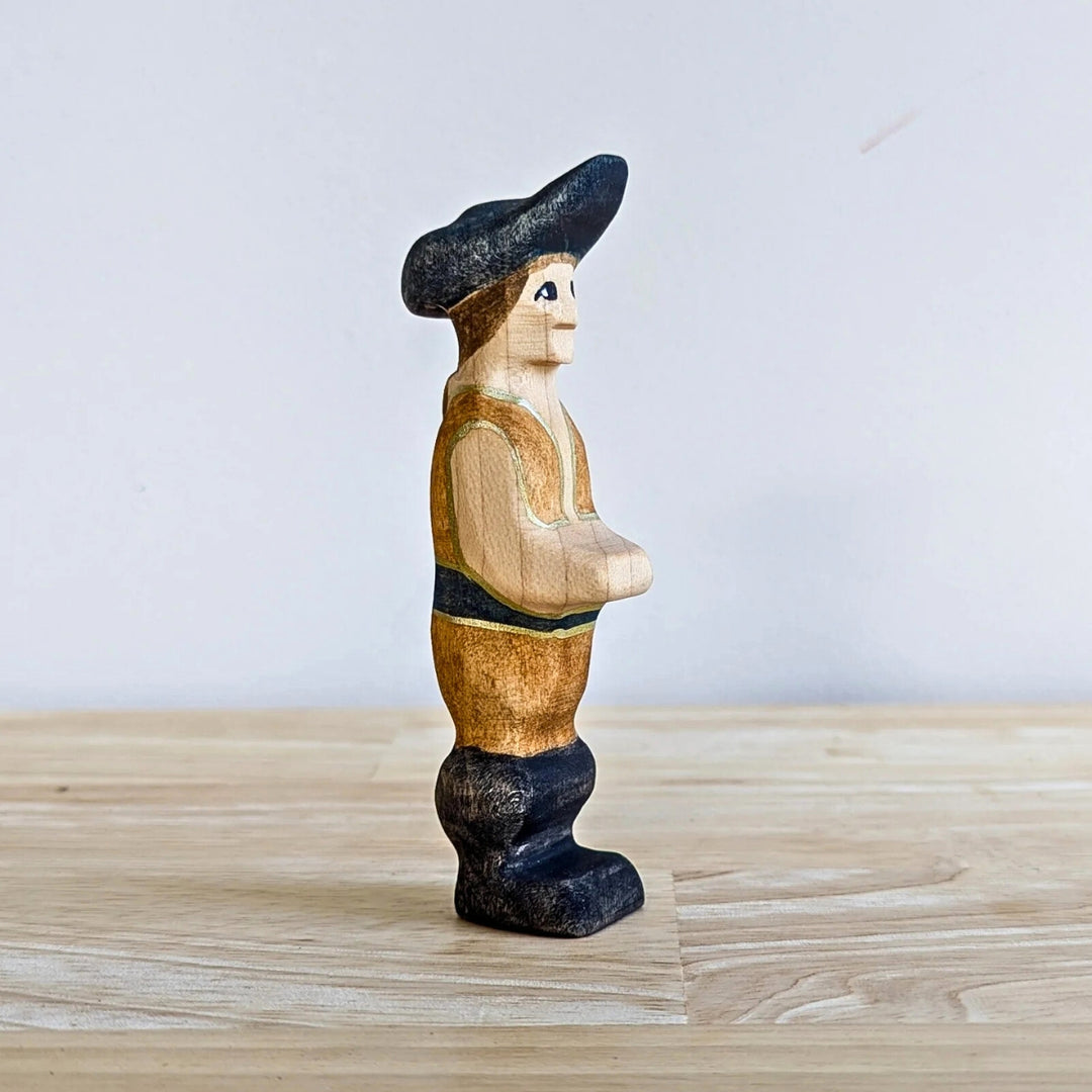 NOM Handcrafted Pirate Set Wooden Toy Figure for Small-World Play from Australia