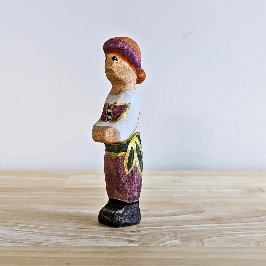 NOM Handcrafted Pirate Set Wooden Toy Figure for Small-World Play from Australia
