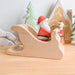 NOM Handcrafted - Santa's Sleigh Christmas Wooden Toy for Open Ended Play - Online - Australia