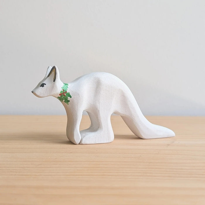 NOM Handcrafted - Snow Kangaroo - White Boomers Christmas Wooden Toys for Open Ended Play - Online, - Australia
