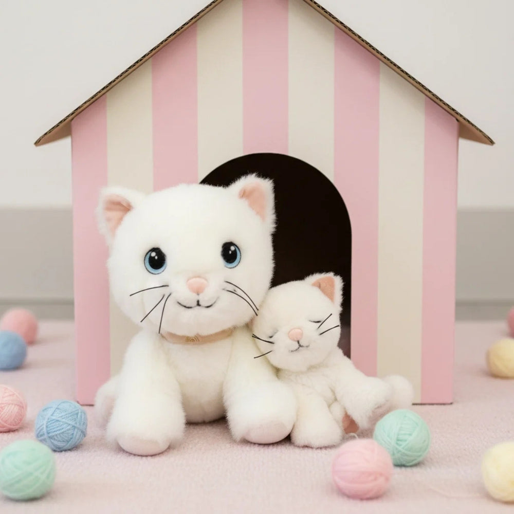 Olli Ella Binky Kitten Kiki - White - Online, Australia