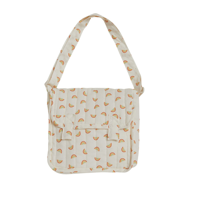 OETDLA-CAR-RP-P Olli Ella Carrie Convertible Changing Bag and Mat  - Rainbow