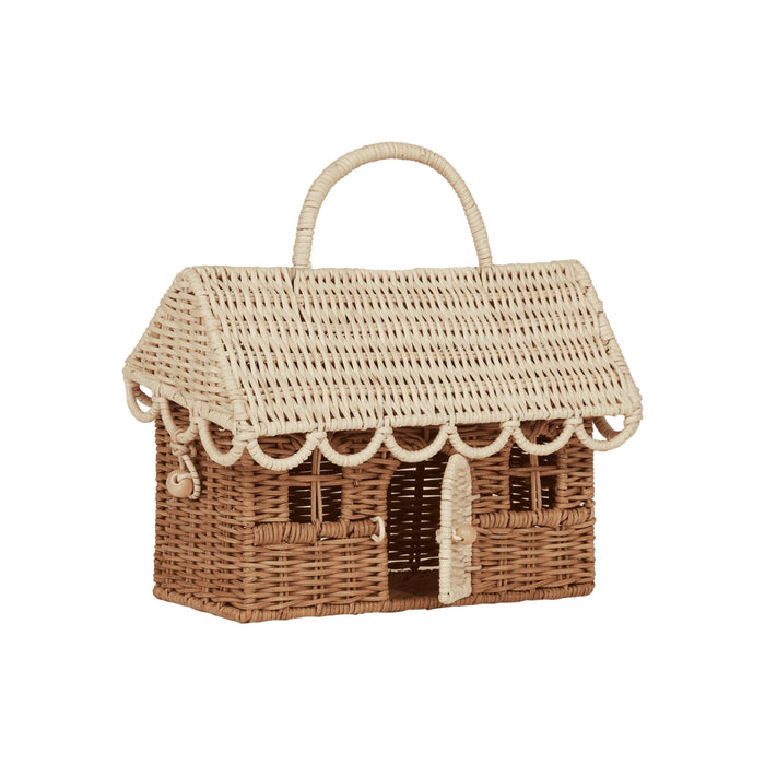 Olli Ella Gingerbread Casa Clutch Rattan toy bag Australia Oskar s Wooden Ark