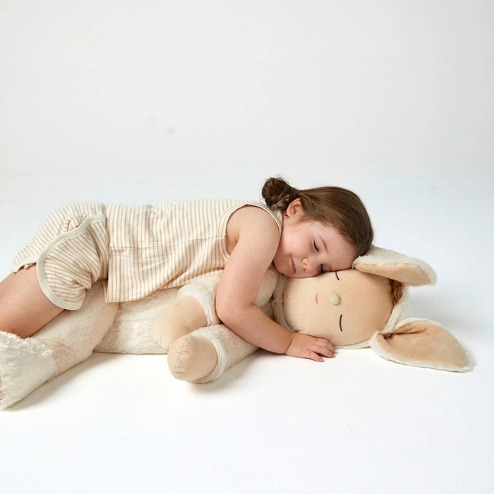 Olli Ella Cozy Dinkum Bunny Moppet - Soft Beige - Giant from Australia
