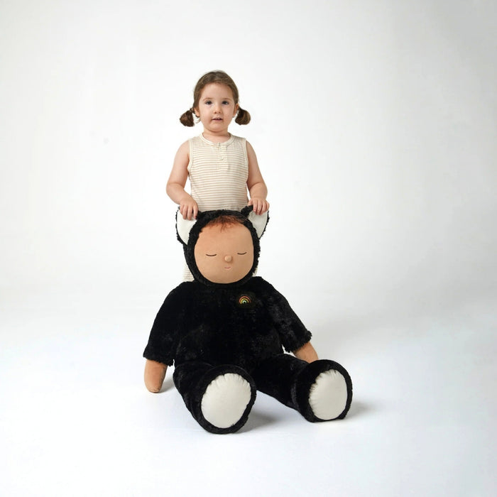 Olli Ella Cozy Dinkum Cat Nox - Black - Giant from Australia