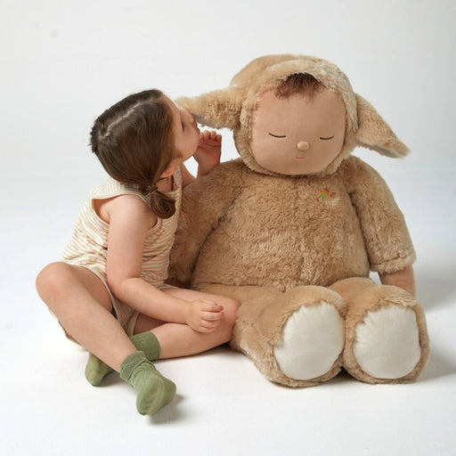 Olli Ella Cozy Dinkum Lamby Pip - Warm Gray - Giant, from Australia