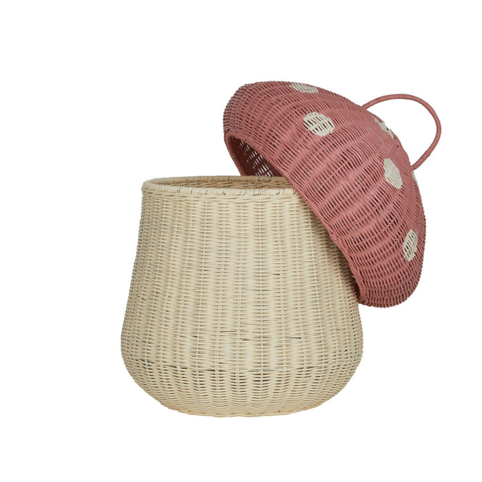 Olli Ella Mushroom Storage Basket - Pink from Australia