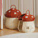 Olli Ella Mushroom Storage Basket - Red - Australia