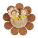 OENWDE-RAT-NA-O Olli Ella Rattan Daisy Wall Basket