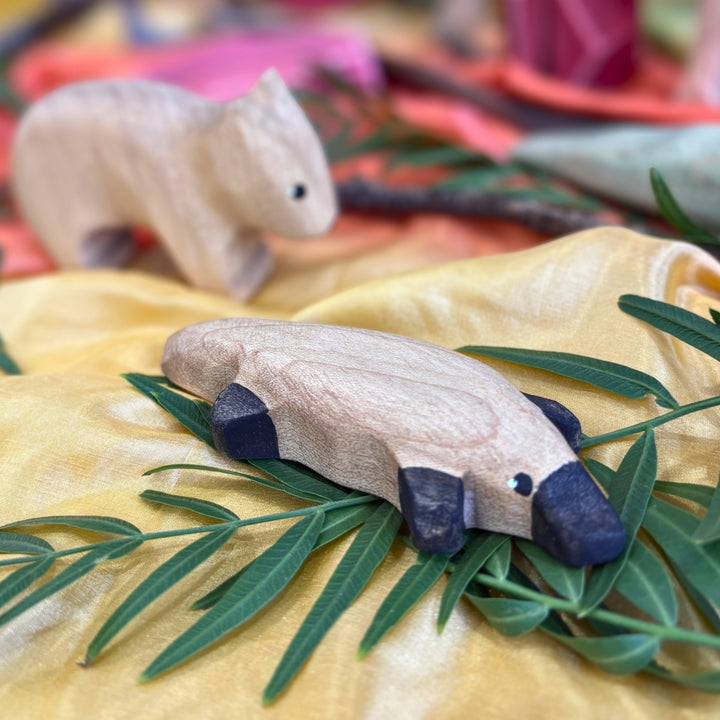 Nom Handcrafted Wooden Toys, Australian Animal Figures for Small World Play, Available Online