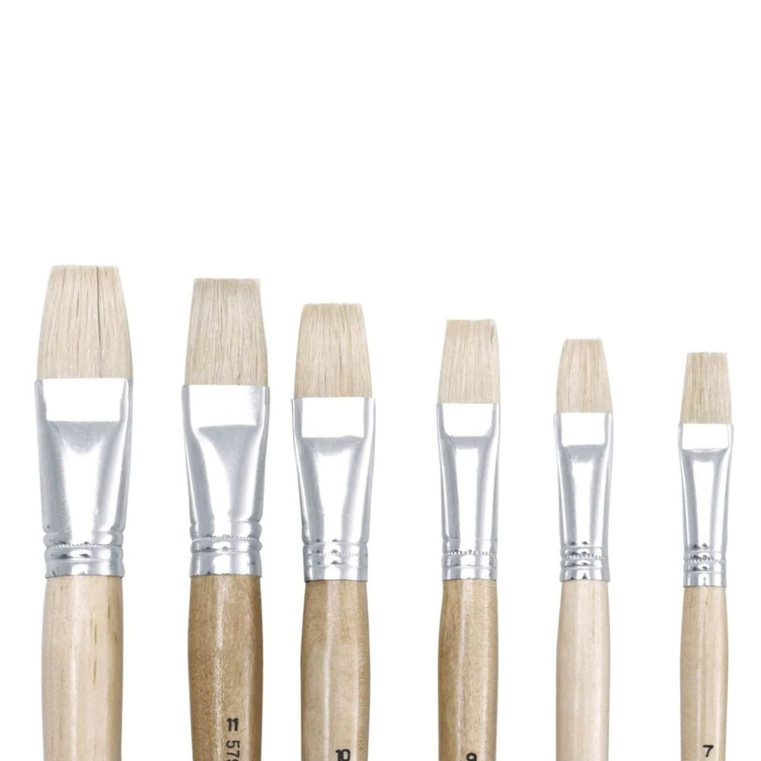 Paint Brush Natural Boar Bristle - Flat from Australia