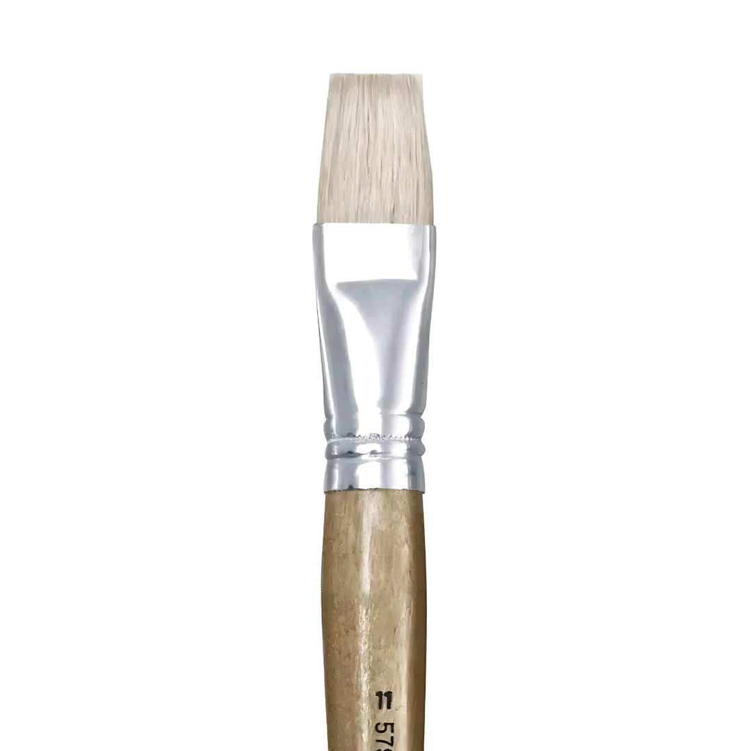 Paint Brush Natural Boar Bristle - Flat from Australia