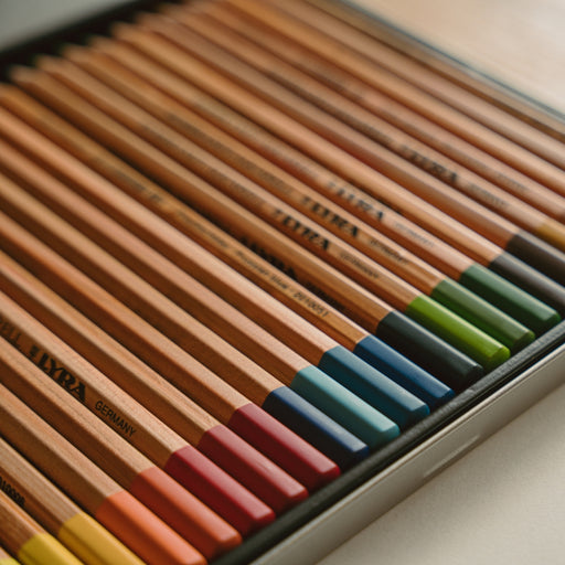 LYRA Rembrandt Aquarelle Watercolor Pencils - Assorted Tin of 24 Colours - Online, Australia