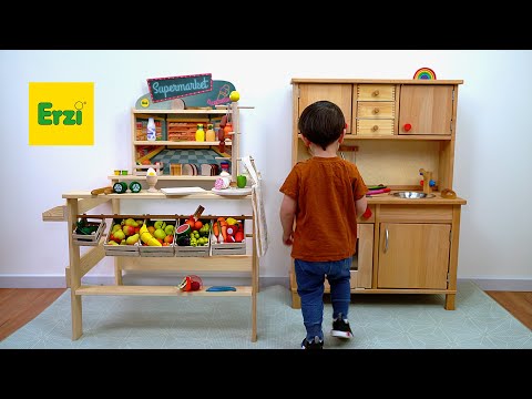 Kids at Play: Erzi Wooden Play Food and Accessories Erzi Wooden Play Food Fruit Size Comparison from Oskar's Wooden Ark, Educational Wooden Toy Store in Australia