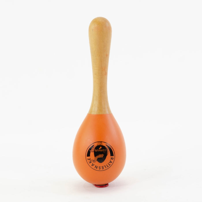 Rattlesnake Wooden Rattle Orange