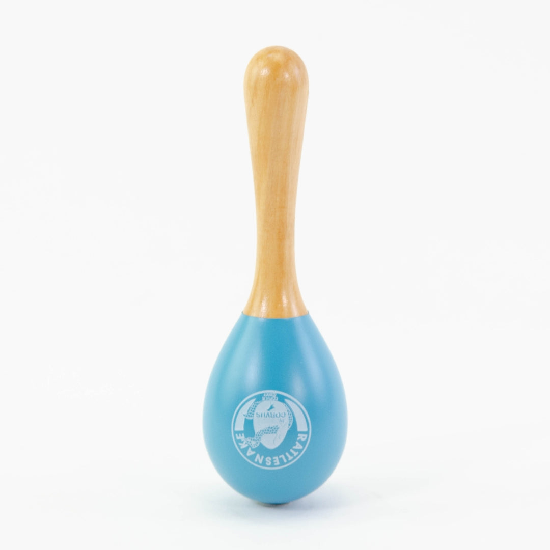 Rattlesnake Wooden Rattle Blue