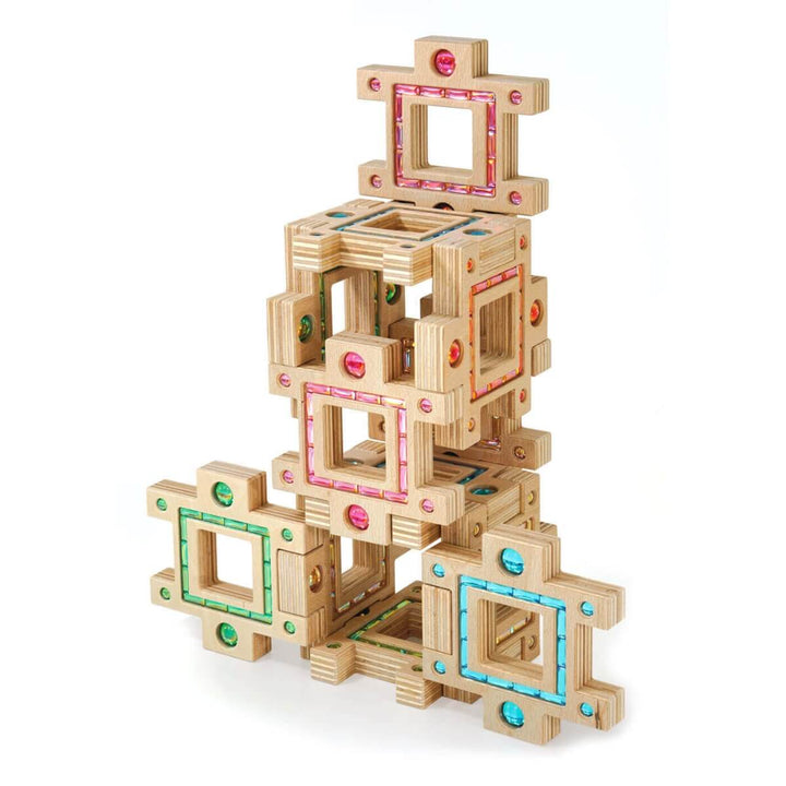 Regenbogenland Atlantis - Premium Interlocking Wooden Construction Set - Australia