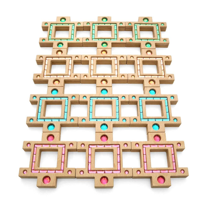 Regenbogenland Atlantis - Premium Interlocking Wooden Construction Set - Australia