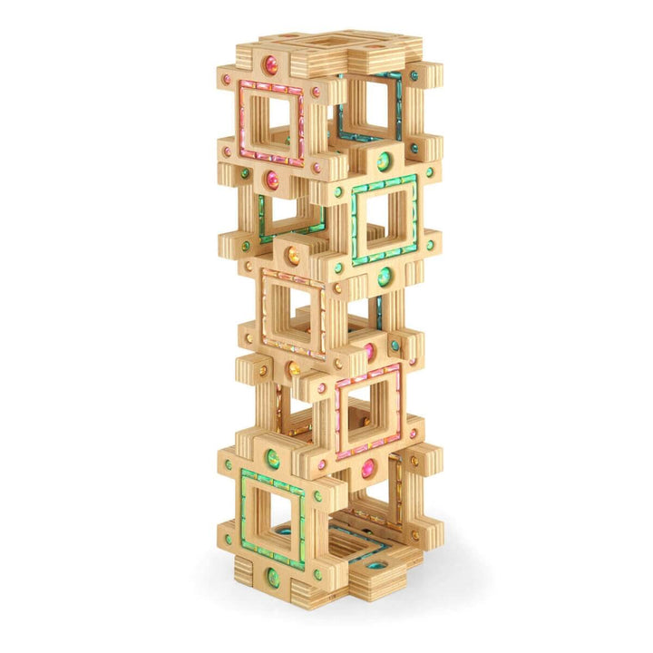 Regenbogenland Atlantis - Premium Interlocking Wooden Construction Set - Australia