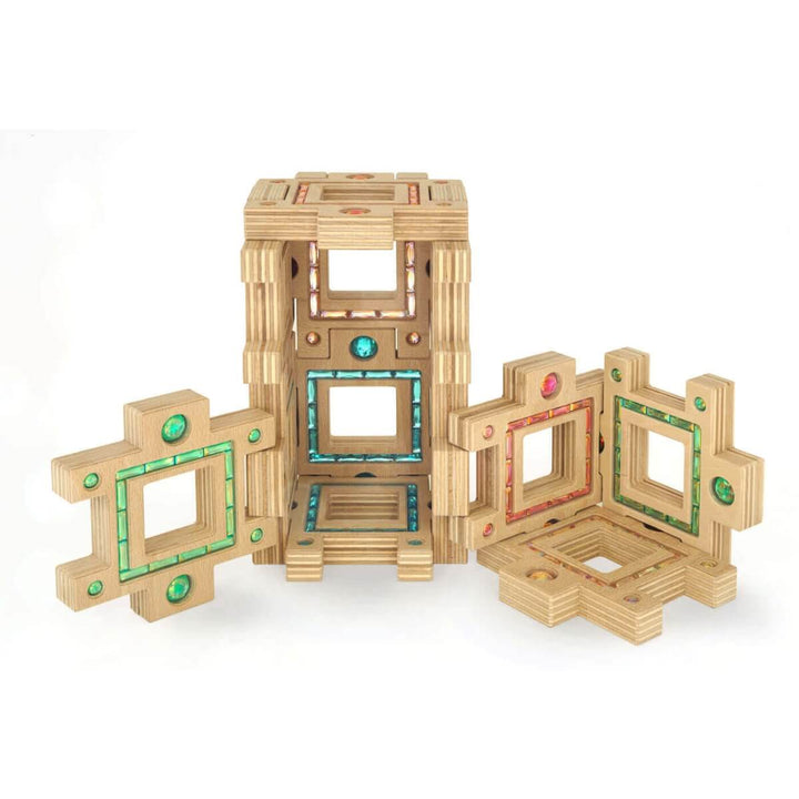 Regenbogenland Atlantis - Premium Interlocking Wooden Construction Set - Australia
