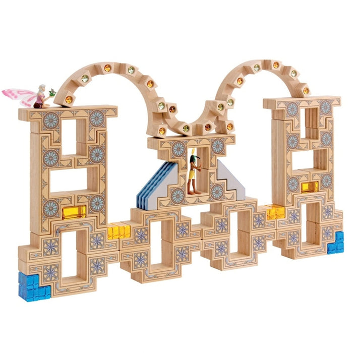 Regenbogenland Gothic Steps - Premium Interlocking Wooden Construction Set - Australia