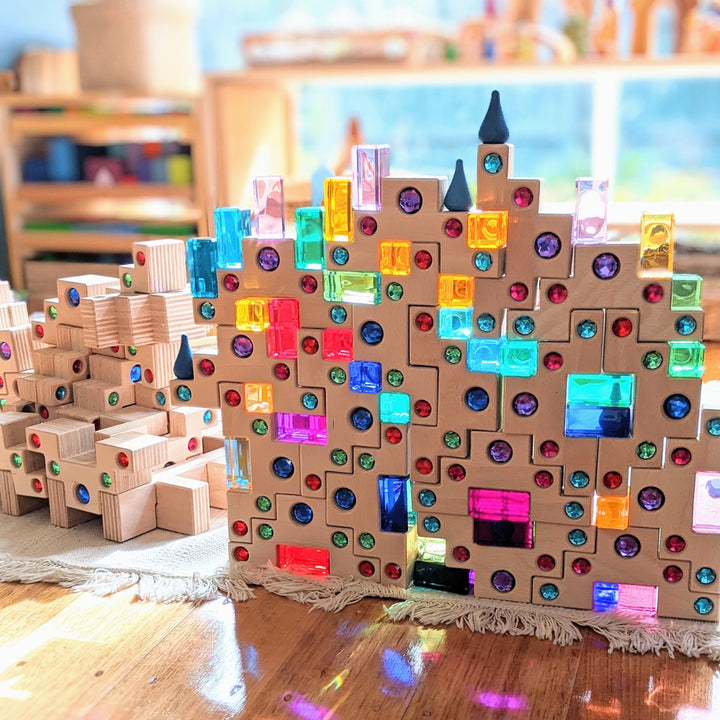 Regenbogenland Premium Interlocking Acrylic & Wooden Construction Set - Australia