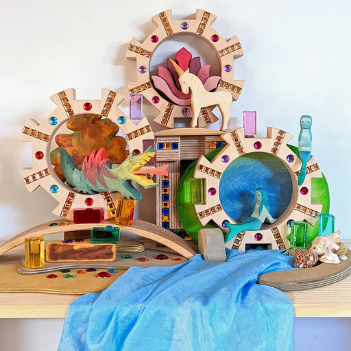 Regenbogenland Premium Interlocking Acrylic & Wooden Construction Set - Australia