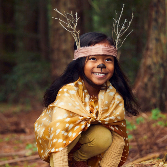 SS-5021017 Sarah's Silks Animal Dress Ups Playsilk - Fawn