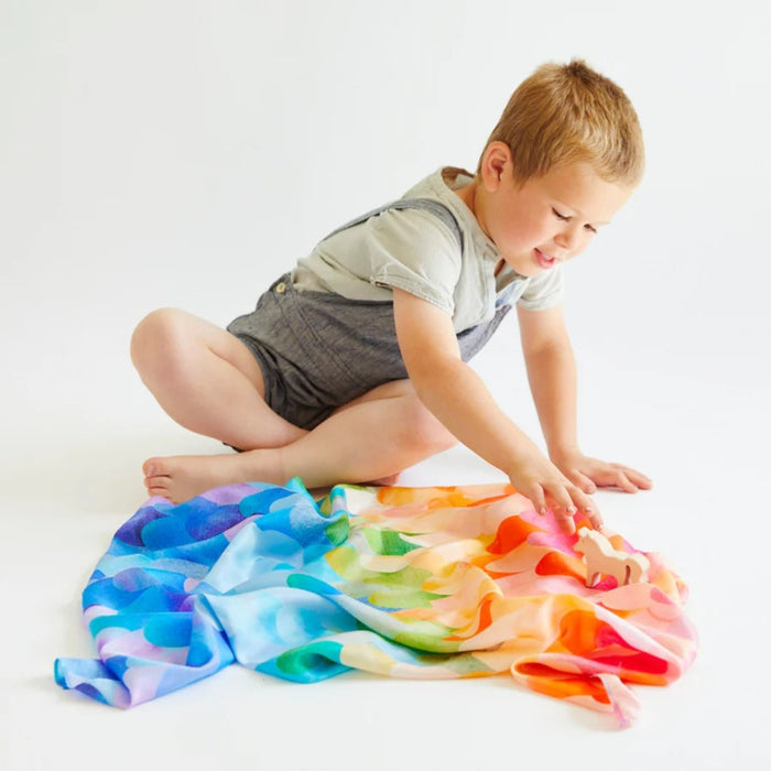 Sarah's Silks Animal Dress Ups Playsilk - Unicorn Rainbow