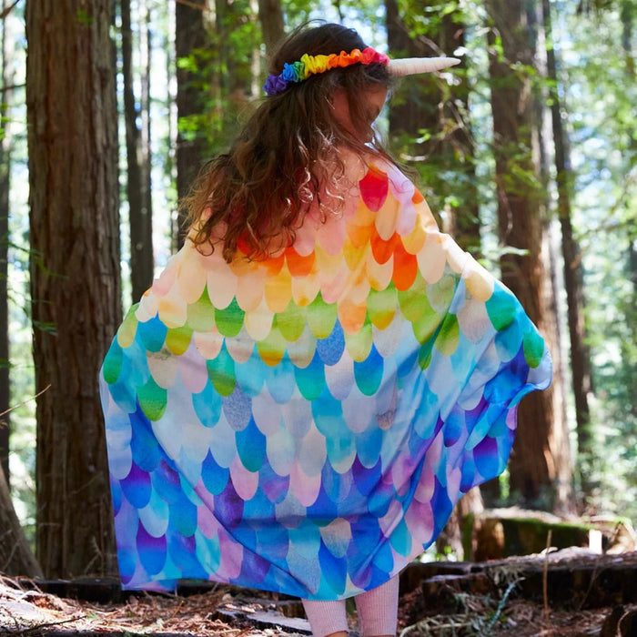 Sarah's Silks Animal Dress Ups Playsilk - Unicorn Rainbow