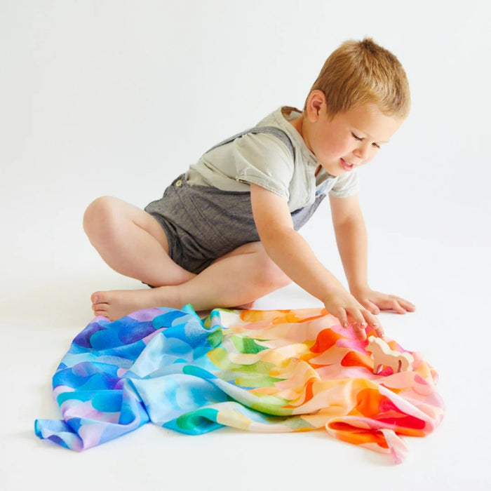 Sarah's Silks Animal Dress Ups Playsilk - Unicorn Rainbow