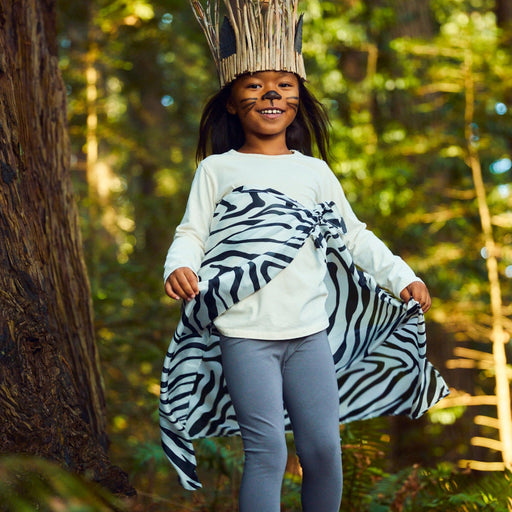 SS-5021014 Sarah's Silks Animal Dress Ups Zebra Playsilk