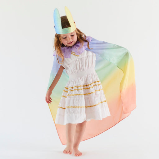 Sarah's Silks Cape - Soft Rainbow