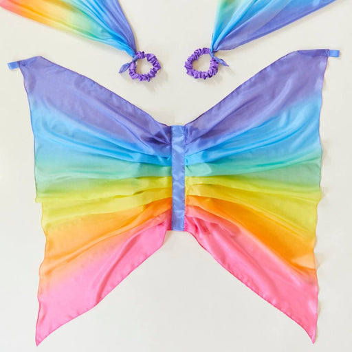 Sarah's Silks Dress Ups Set - Rainbow Fairy in Australia Oskar's Wooden Ark Sarah's Silks Dress Ups Set - Rainbow Fairy in Australia Oskar's Wooden Ark