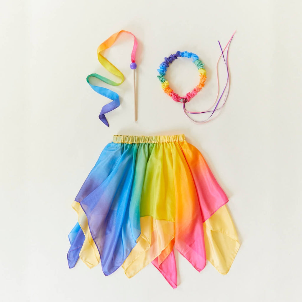 Sarah s Silks Dress Ups Set Rainbow Prince Princess in Australia Oskar s Wooden Ark