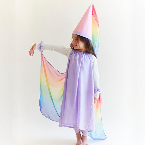 SS-3202 Sarah's Silks Fairy Dress - Lavender Rainbow