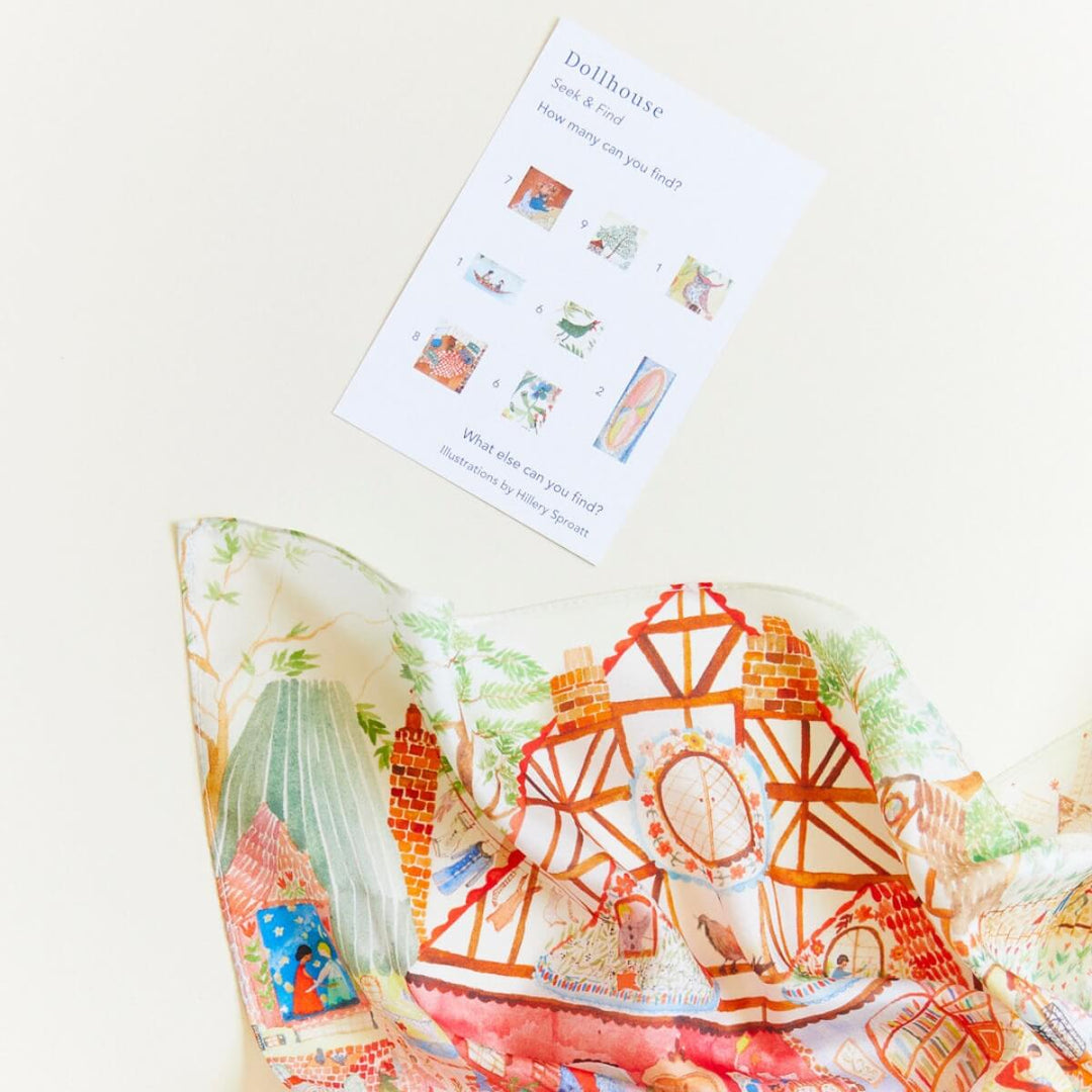 SS-502336 Sarah's Silks Playsilk - Seek & Find Dollhouse Limited Edition