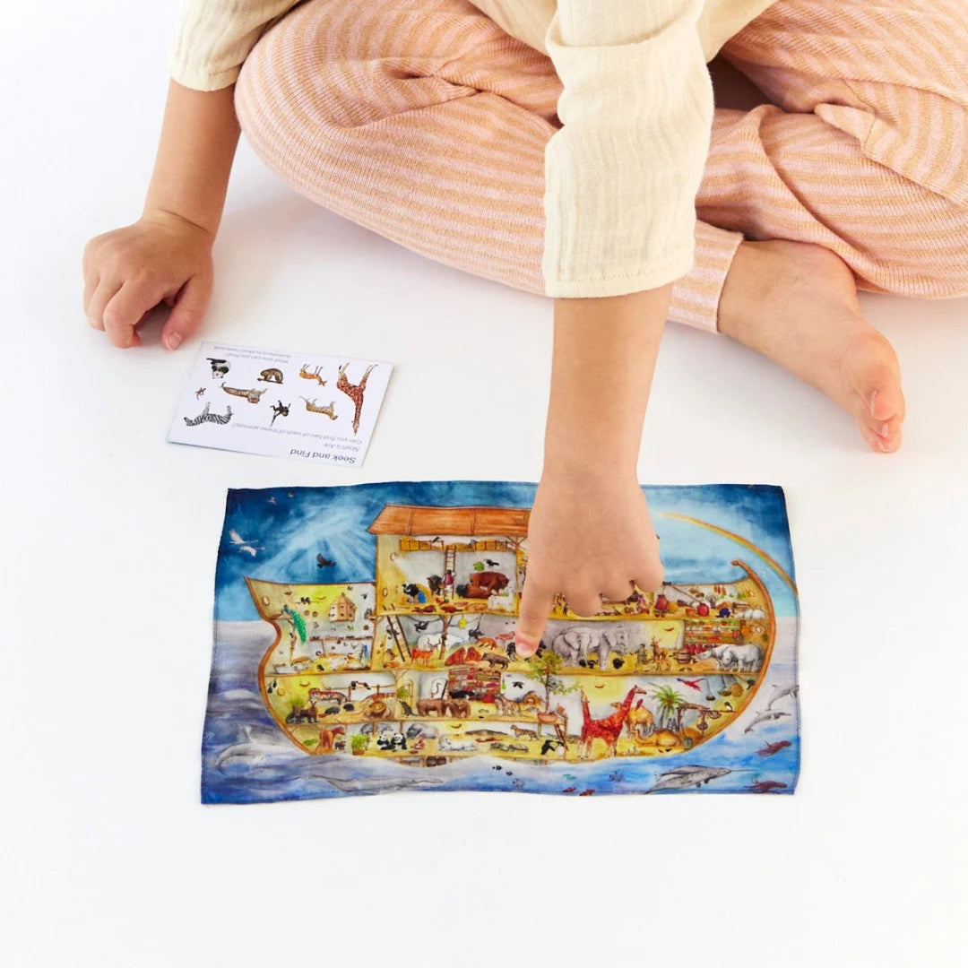 Sarah's Silks Playsilk - Seek & Find Mini Mini Noah's Ark
