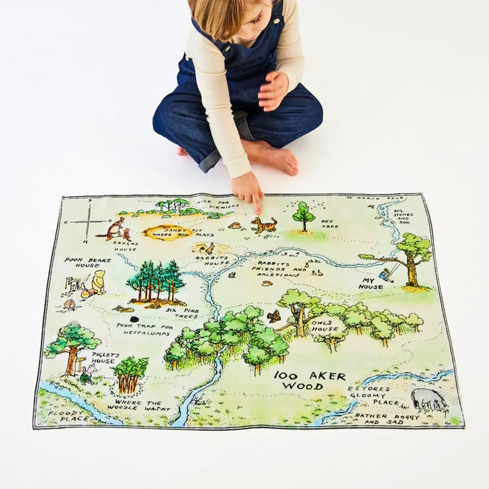 Sarah's Silks Playsilk - Seek & Find Winnie-the-Pooh 100 Acre Woods, Australia