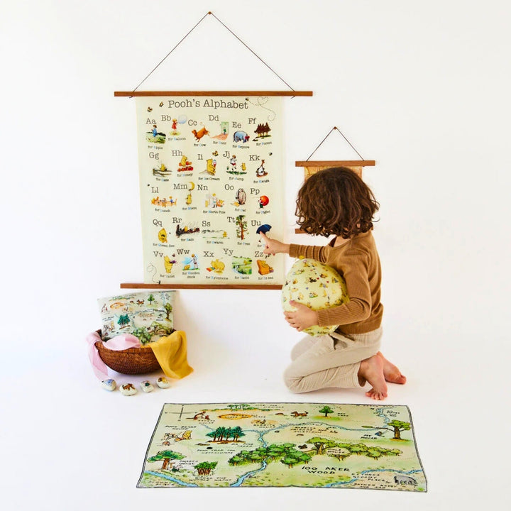 Sarah's Silks Playsilk - Seek & Find Winnie-the-Pooh 100 Acre Woods, Australia