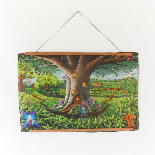 SS-PSSEEKWONDER Sarah's Silks Playsilk - Seek & Find Wondergarten