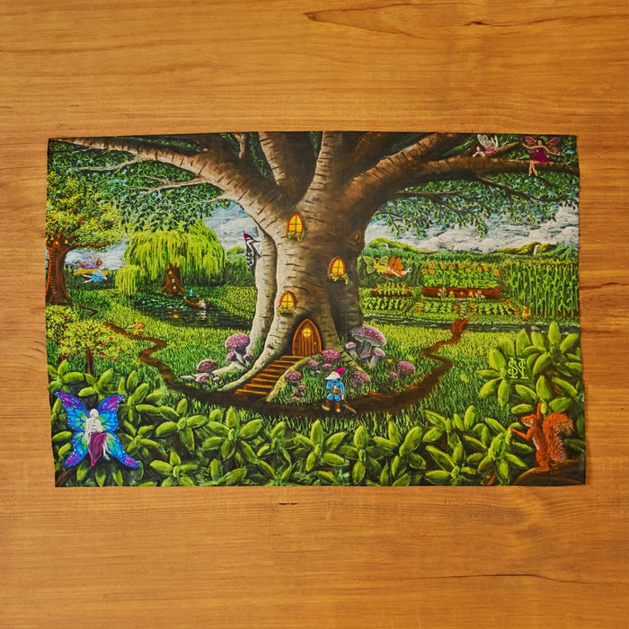 SS-PSSEEKWONDER Sarah's Silks Playsilk - Seek & Find Wondergarten