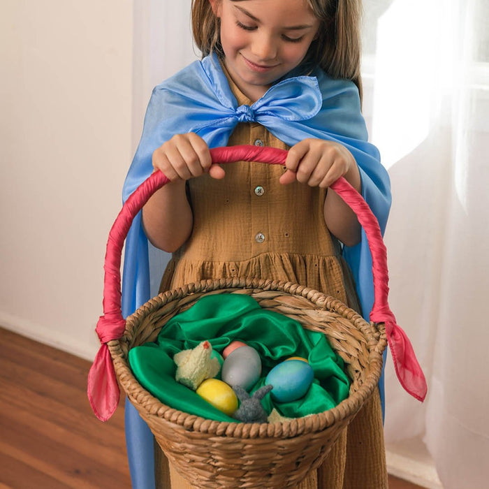 SS-EasterPrimarySet-BUN Sarah's Silks Playsilks Set of 3 - Easter Primary