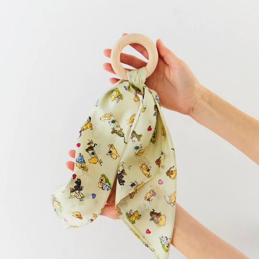 Sarah's Silks Silk and Wood Teether - Winnie the Pooh, Australia