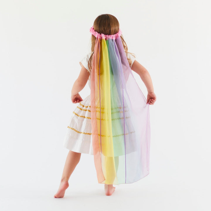 Sarah's Silks Veil - Soft Rainbow