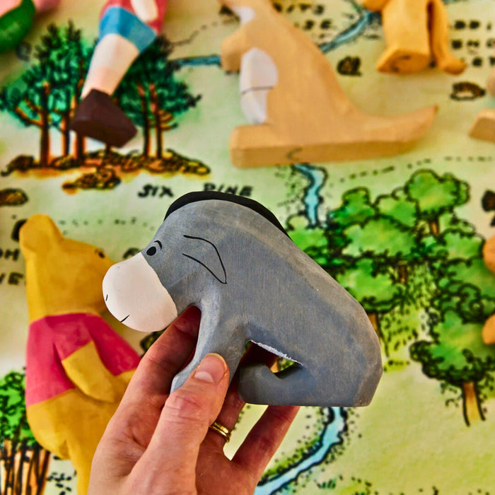Sarah's Silks Winnie the Pooh Wooden Figure - Eeyore, Australia