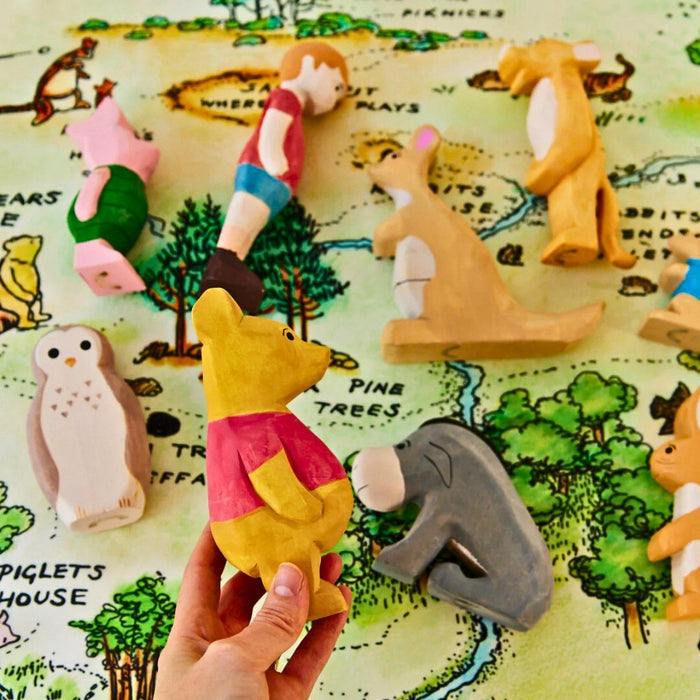 Sarah's Silks Winnie-the-Pooh Wooden Figure - Pooh, Australia