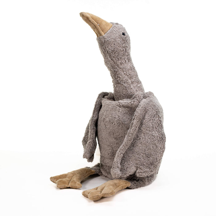 SENGER Cuddly Animal - Goose Large Grey Vegan w removable Heat/Cool Pack, Australia