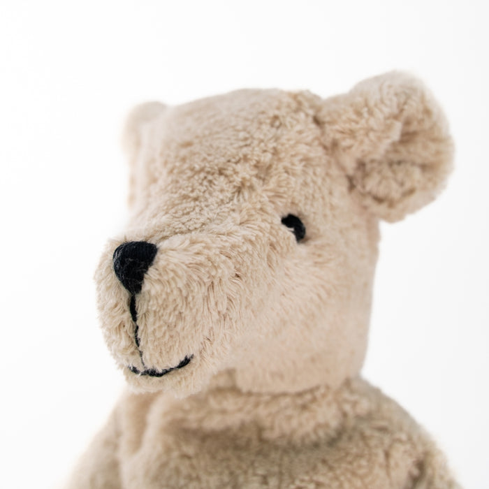 SENGER Cuddly Animal - Large Bear - Linen - Removable Heat/Cool Pack - Natural Organic Soft Toy - Online, Australia