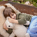 SENGER Cuddly Animal - Large Bear - Linen - Removable Heat/Cool Pack - Natural Organic Soft Toy - Online, Australia